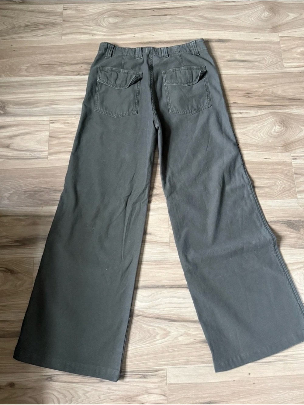 Citizens of Humanity Paloma Utility Wide Leg Trousers Size 27 Olive Green - Picture 6 of 8